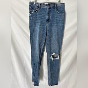 A&F 14 LONG 90s Slim Straight Ultra High Rise 32/14L